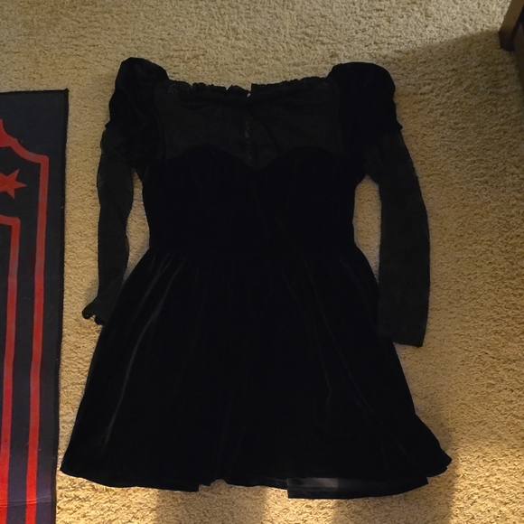 Dolls Kill Dresses & Skirts - Dolls Kill x Wizard of Oz Velour Lace Babydoll Dress Size XL